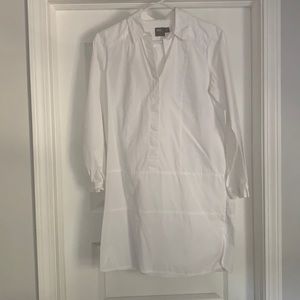 White Oxford Shirtdress